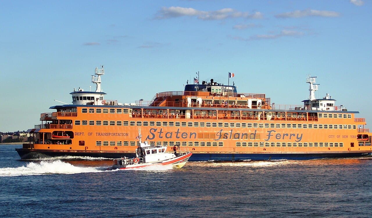 The Staten Island Ferry, near St George
